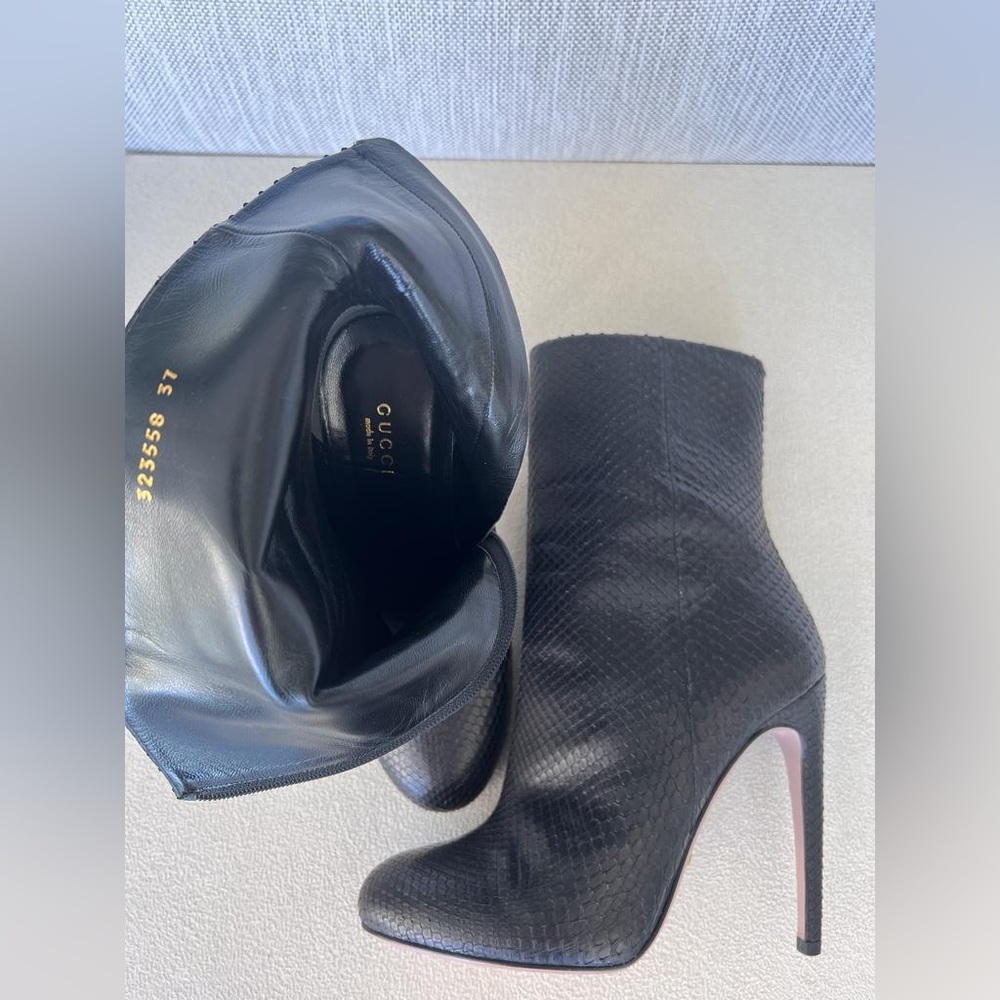 Gucci Python Booties - image 5
